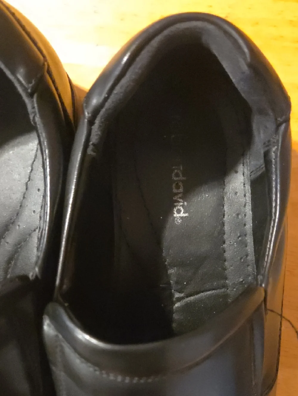 Roberto David Kids Black Moccasin Slip-Ons